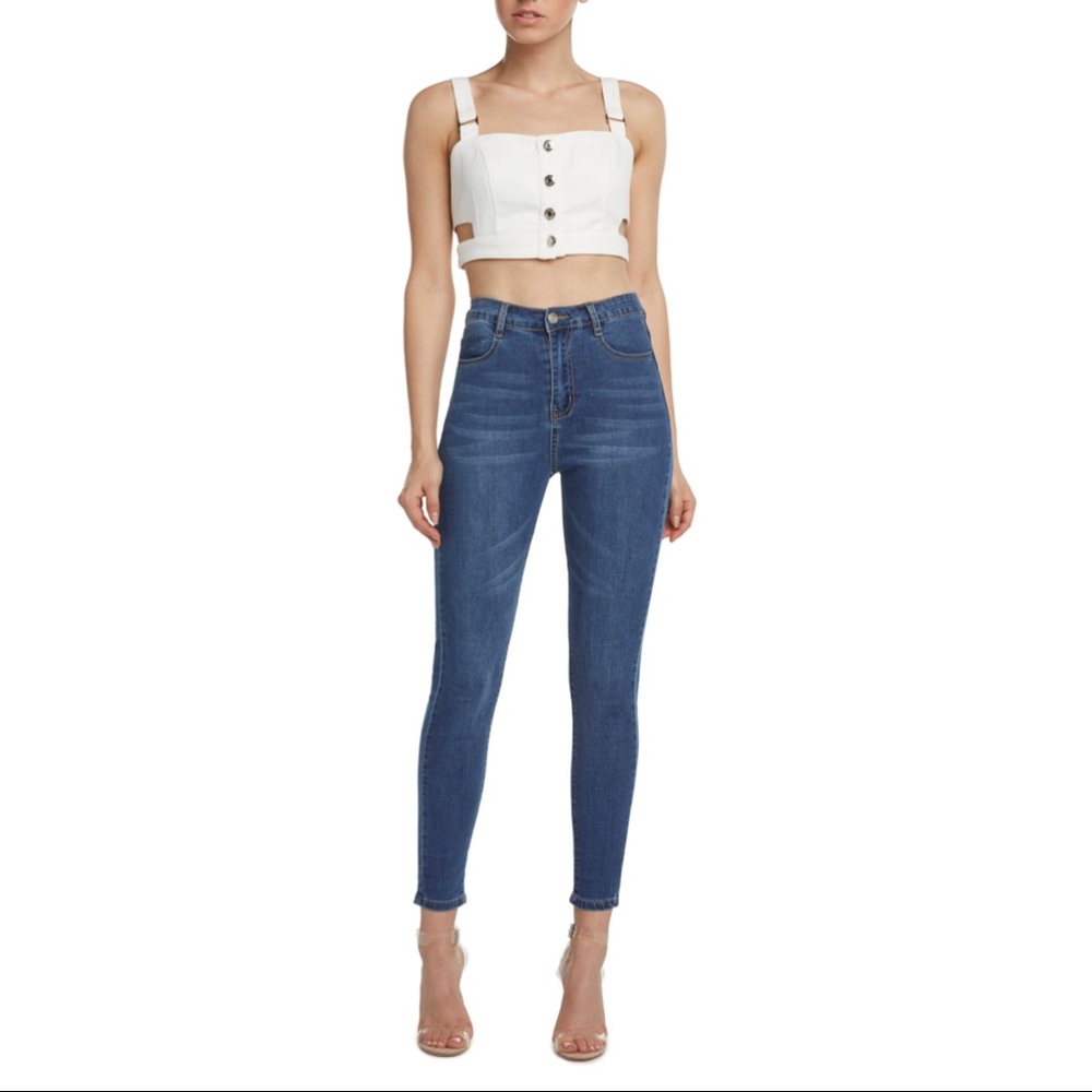 Slimming Stretch Denim Jeans
